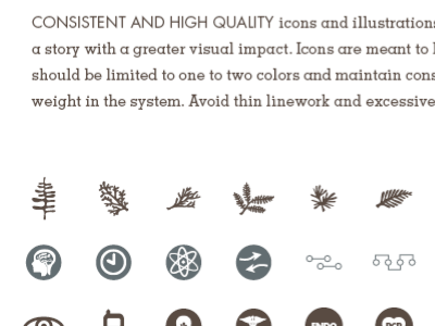 Icon Library for Brand Guide brand guide icons