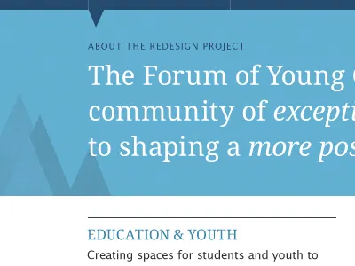 Redesign blue cleanup droid serif good ol lucida grande triangles