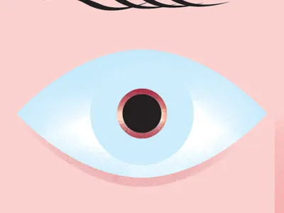 Eyeball eye illustration pastel