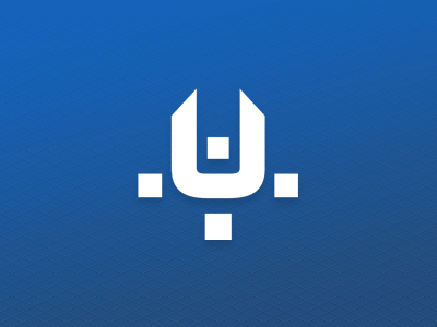Logo blue gradient pattern ultrabold