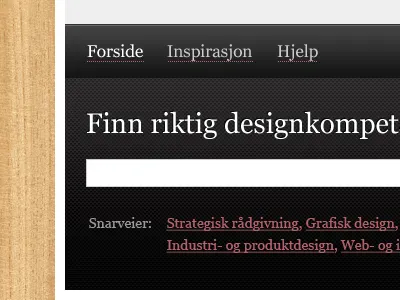 UI redesign search texture typography ui wood