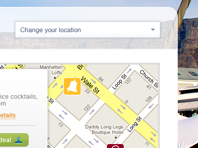 Location based whotsit location map transparent