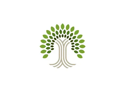 Legacy Wellness circle growth healthy icon leaves logo tree