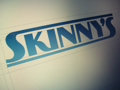 skinny's logo illustrator logo screen type