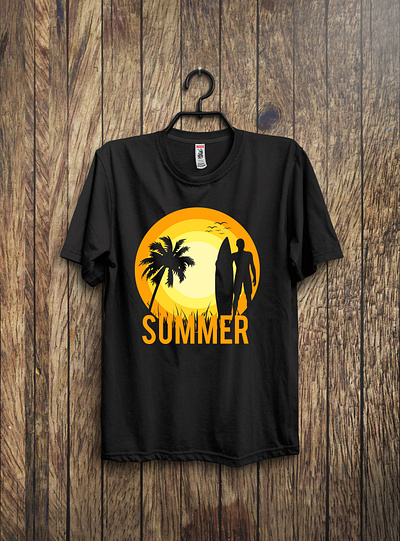 Summer T- shirt design animation branding design graphic design logo motion graphics summertshirt t shirtdesign ui