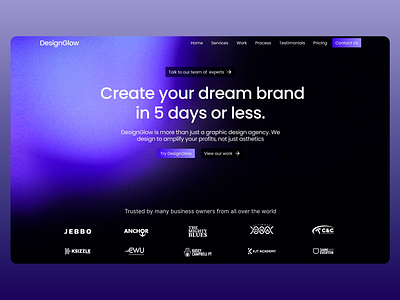 DesignGlow: Accelerated Branding Solutions brand strategy branding design business development tools business growth corporate design crafting your dream brand creative agency creative solutions design inspiration design services digital branding fast branding solutions graphic design agency logo design minimalist design modern web design professional web design responsive design user experience visual identity
