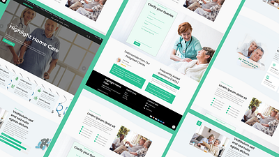 Healthcare and homecare website design | Wordpress Elementor health web design healthcare ui design healthcare website homecare website