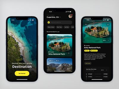 AI Travel Agent agent ai app buttons cards feed holiday iphone mobile search tags travel ui ux