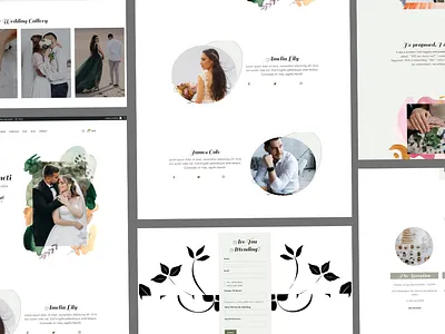 Wedding Events Planning Web design | Wordpress Elementor UI elementor event planning ui event website planning ui wedding wordpress