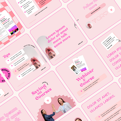 Pink Course Selling Instagram Templates canva canva editable templates canva template canva templates course selling carousel design graphic design instagram instagram post designs pinkgraphics