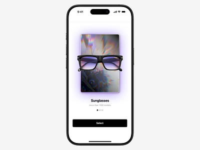 Sunglasses catalog - UI 3d design app card design color palette device e commerce figma interaction design interface ios minimalist design mirror mobbile app prototyping responsive design sunglass ui user interface visual hierarchy web design