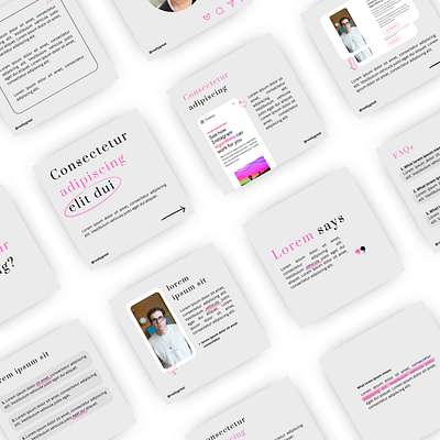 Magenta Pink Consistent Instagram Posts theme canva canva editable templates canva template canva templates design graphic design instagram instagram post designs magentaglow pink post templates