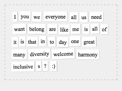 Magnetic poetry html javascript magnetic poetry