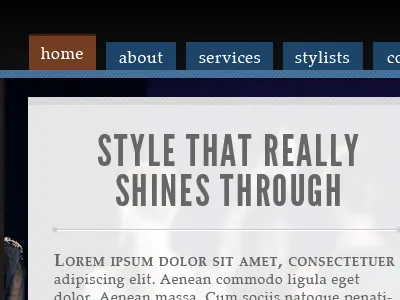 Local Salon Website blue salon website