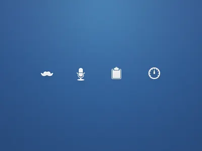 Beard is awesome. beard blue clipboard contrast dashboard extras glyphs icon icons microphone solid tabbar tabs tabsicons