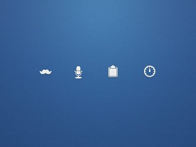 Beard is awesome. beard blue clipboard contrast dashboard extras glyphs icon icons microphone solid tabbar tabs tabsicons