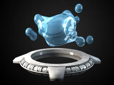 Water 3d 4d cinema design motion graphics