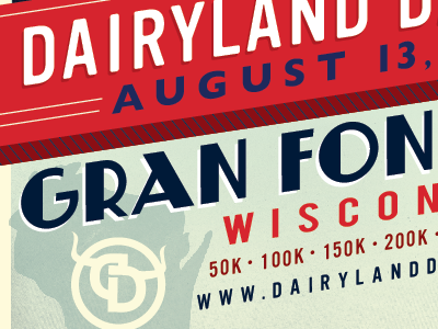 Gran Fondo V3 design poster type wisconsin