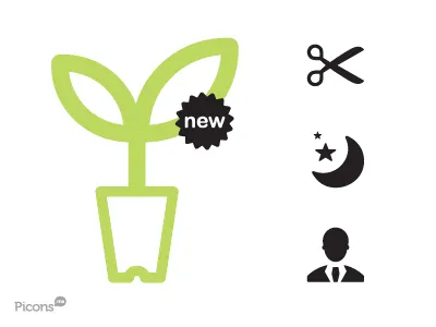 Peek icons picons pictograms vector