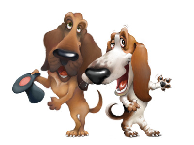 Dogs dog illustration