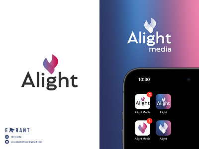 Alight media - Logo Design branding design graphic design logo logodesign