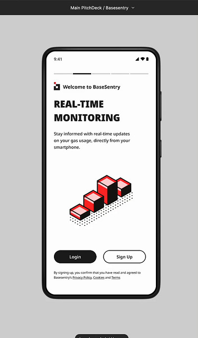 Basesentry Mobile App UI / UX Design android mobile app ui ux