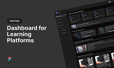 Dashboard for Learning Platforms dashboard design elearning learning typography ui ux