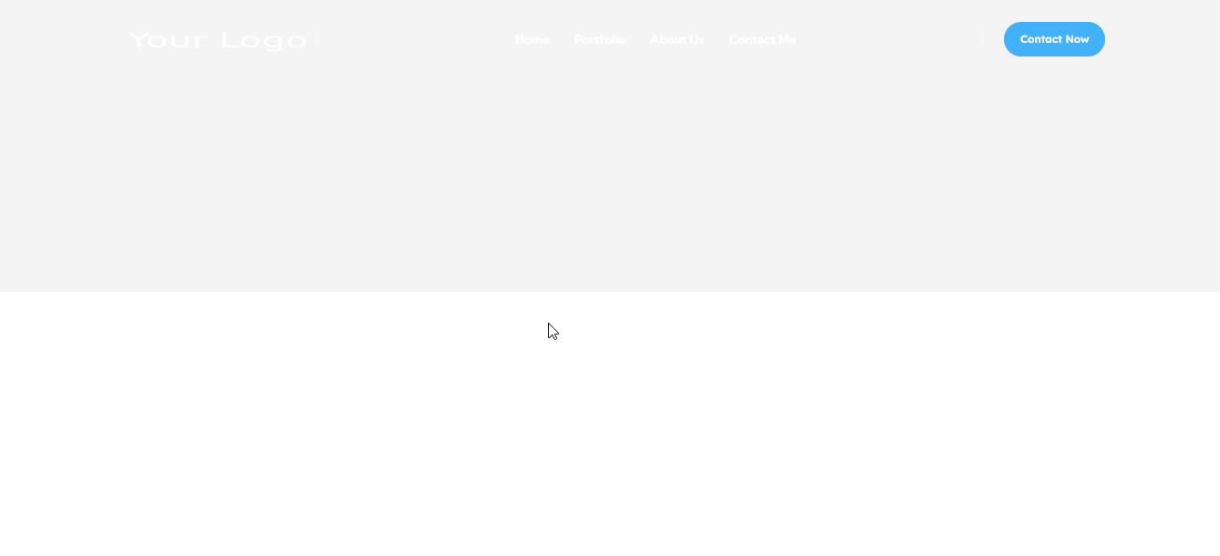 Example of Minimalist Glass Morphism Word Press