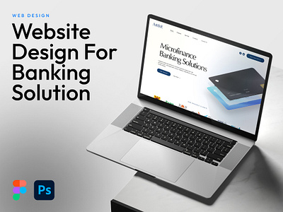 Website Design For Banking Solution banking banking website creative design design graphic design landing page responsive design ui ui design ux web design website website landing page