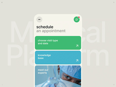 MediPlatform app clean design ios iphone landing medical medtech minimal page ui ux website www