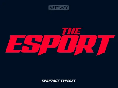 Esport Bold Font boldtypography font gamimgfont gaming logo logodesign sportfont typedesign typography