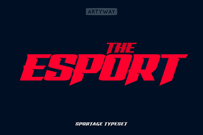 Esport Bold Font boldtypography font gamimgfont gaming logo logodesign sportfont typedesign typography