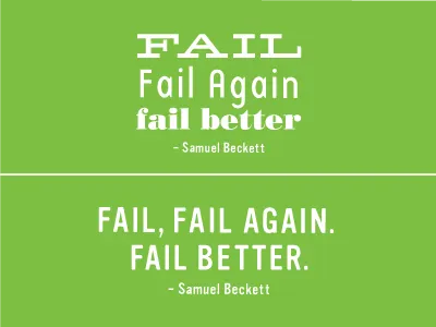 Which One? typography