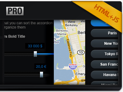 Black Admin Pro HTML admin black map preview pro slider