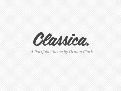 Classica minimal portfolio theme wordpress