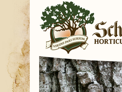 Schiffer Horticultural site identity web design wordpress