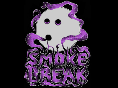 Smoke Break v2 bowling illustration lettering smoke type