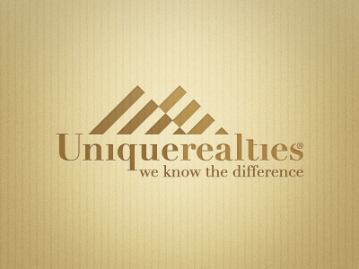 Unique Realties logotype brand design logo portal reality realties typo unique