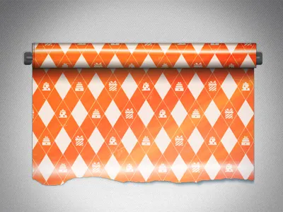 Wrap paper ( Quallyo ) gift orange quallyo texture web wrap paper