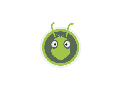 Ah, Grasshoppa. cartoon green icon logo design typography