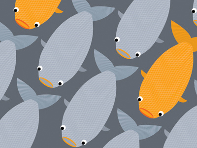 Fifteen Fish character editorial fish gold fish vector