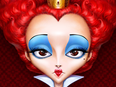 Red Queen artua character icon illustration