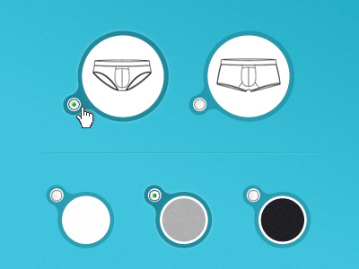 Radio Button's clean ui web webdesign