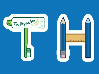 Kids Typography fun illustration typography