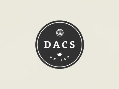 Designers Against Child Slavery badge belgium bird charity dacs dove exhibition globe logo ny type typography