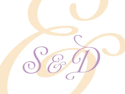 & ampersand monogram save the date
