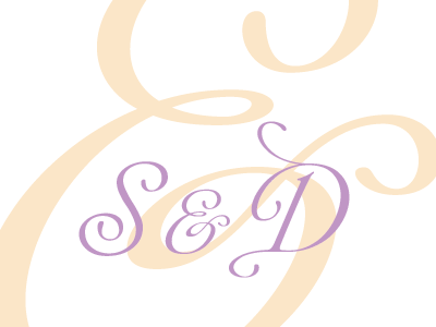 & ampersand monogram save the date