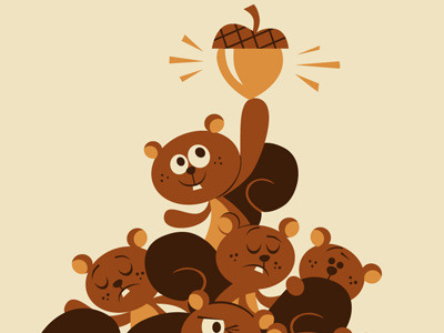 Squirrel Hill hill illustration pittsburgh squirrel t shirt therethere vector