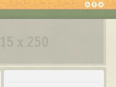 Website Header WIP green mock up neutral orange textile texture web