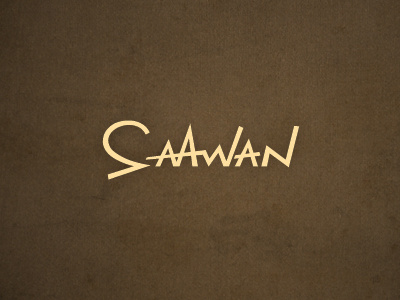 Saawan design logo logotype saawan typography